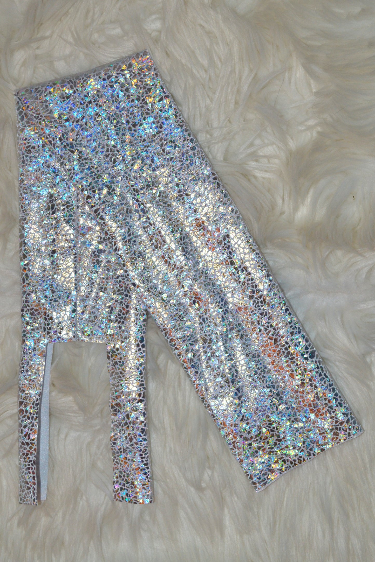 White Holographic Tail Bag