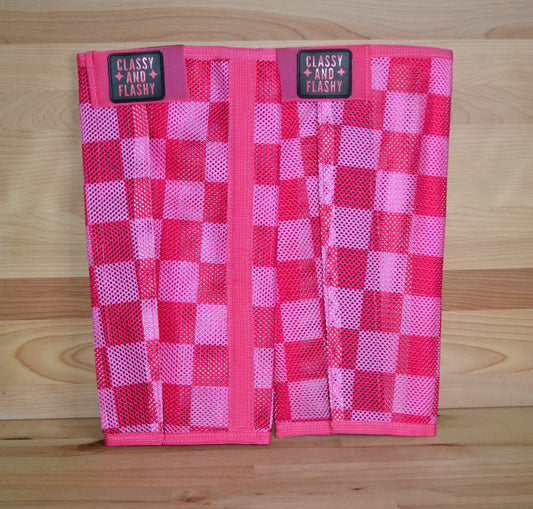 Pink Checker Fly Boots