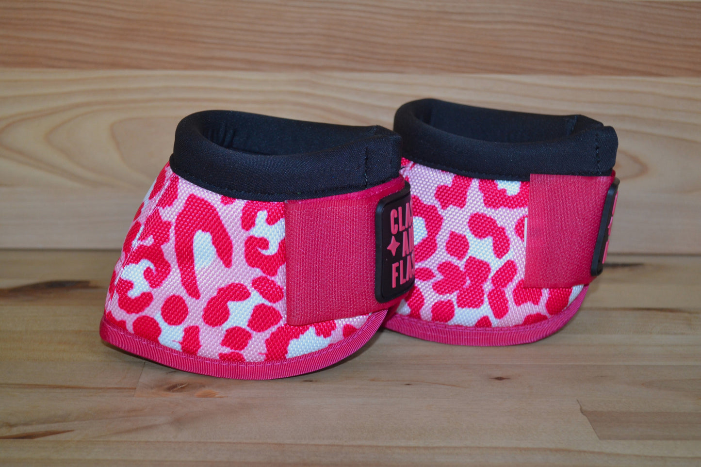 Pink Cheetah Bell Boots