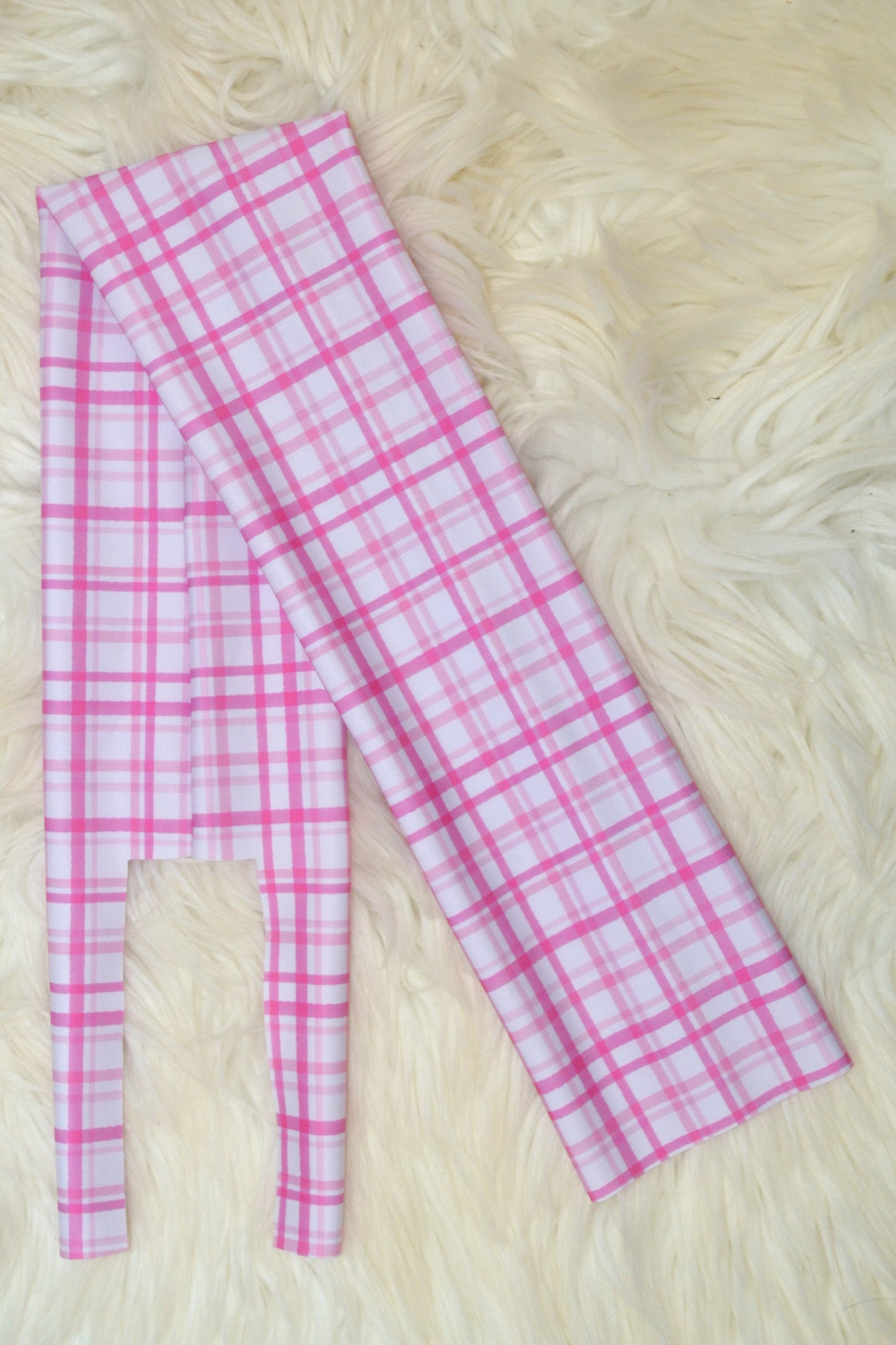Pink Plaid Tail Bag