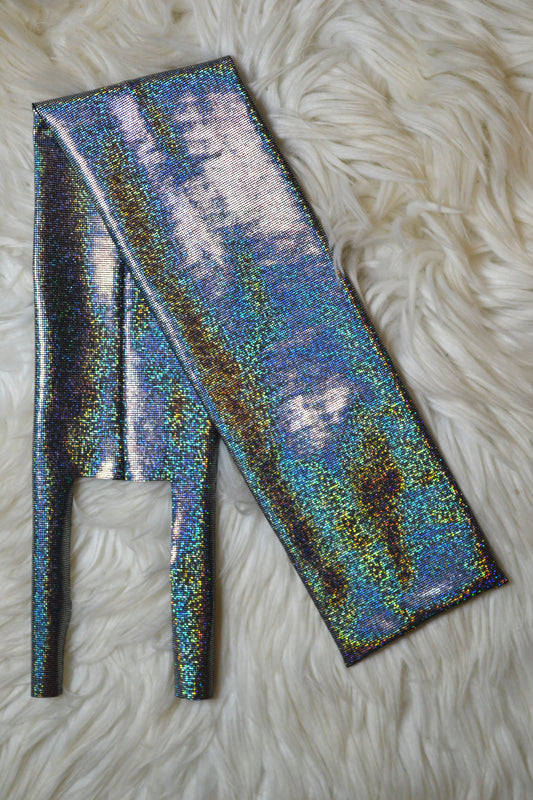 Black Silver Tail Bag Holographic