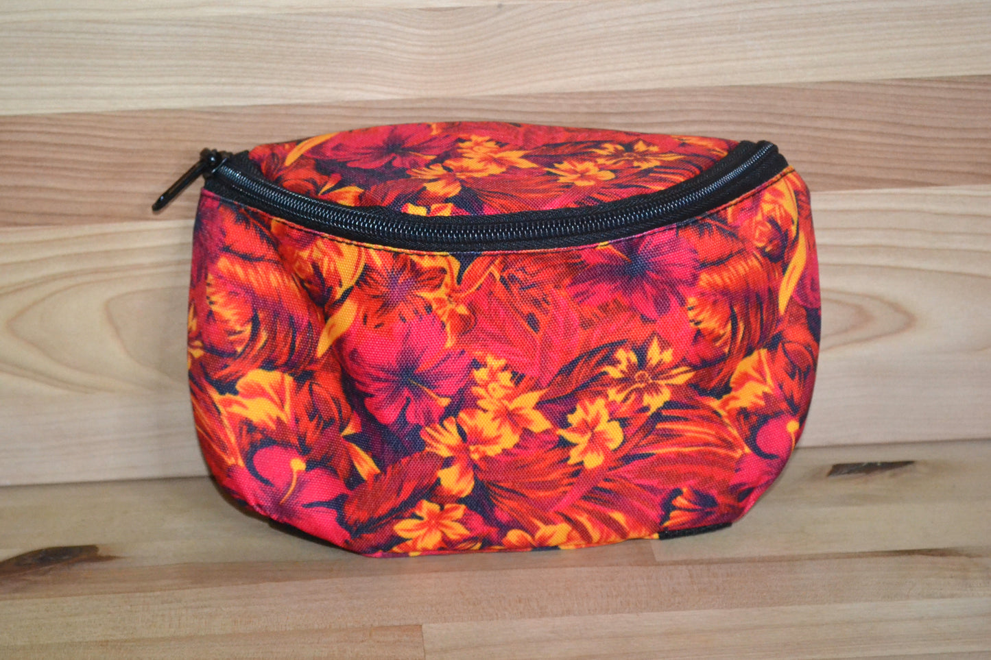 Pink Orange Hawaiian Saddle Bag