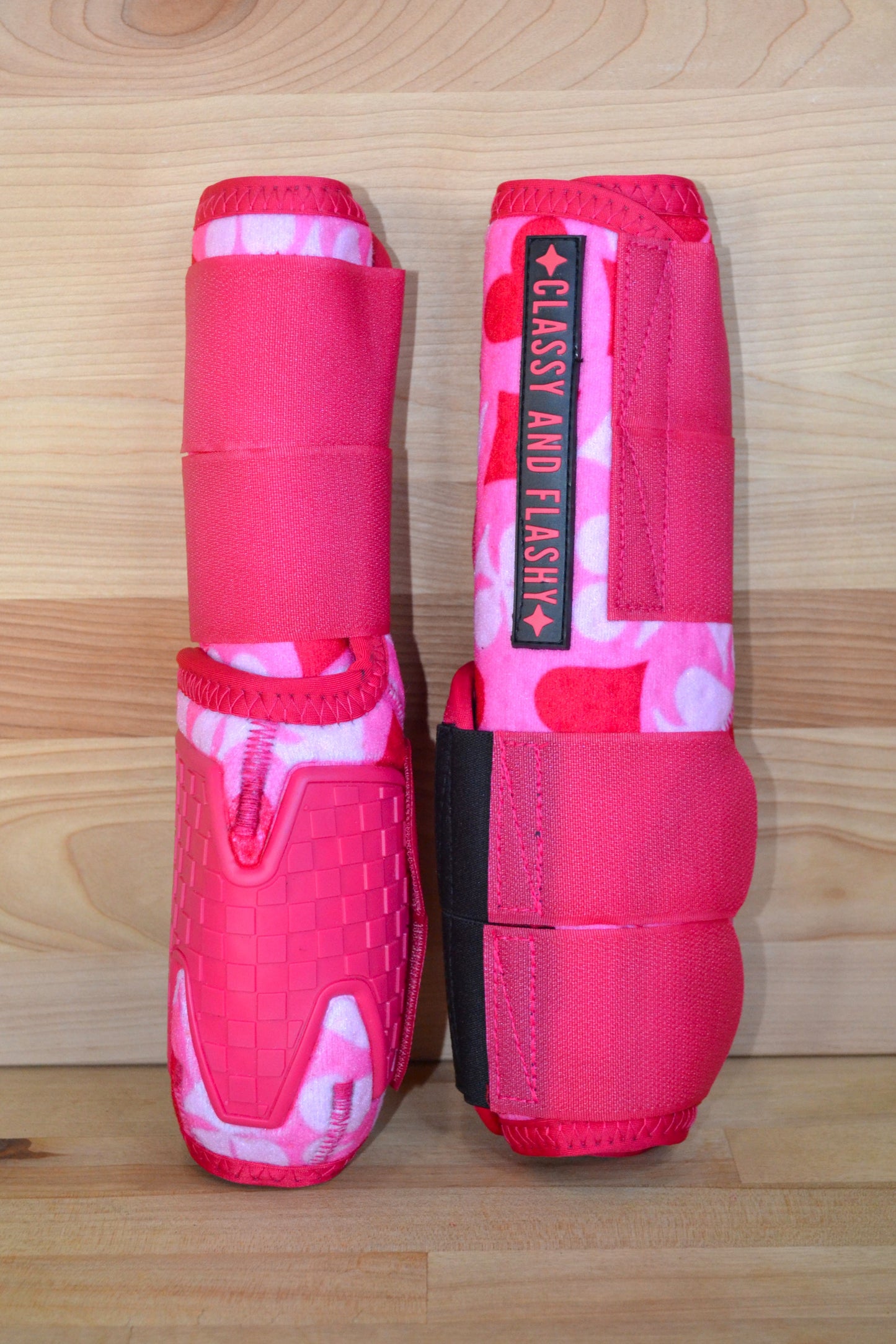 Pink Gambler Splint Boots