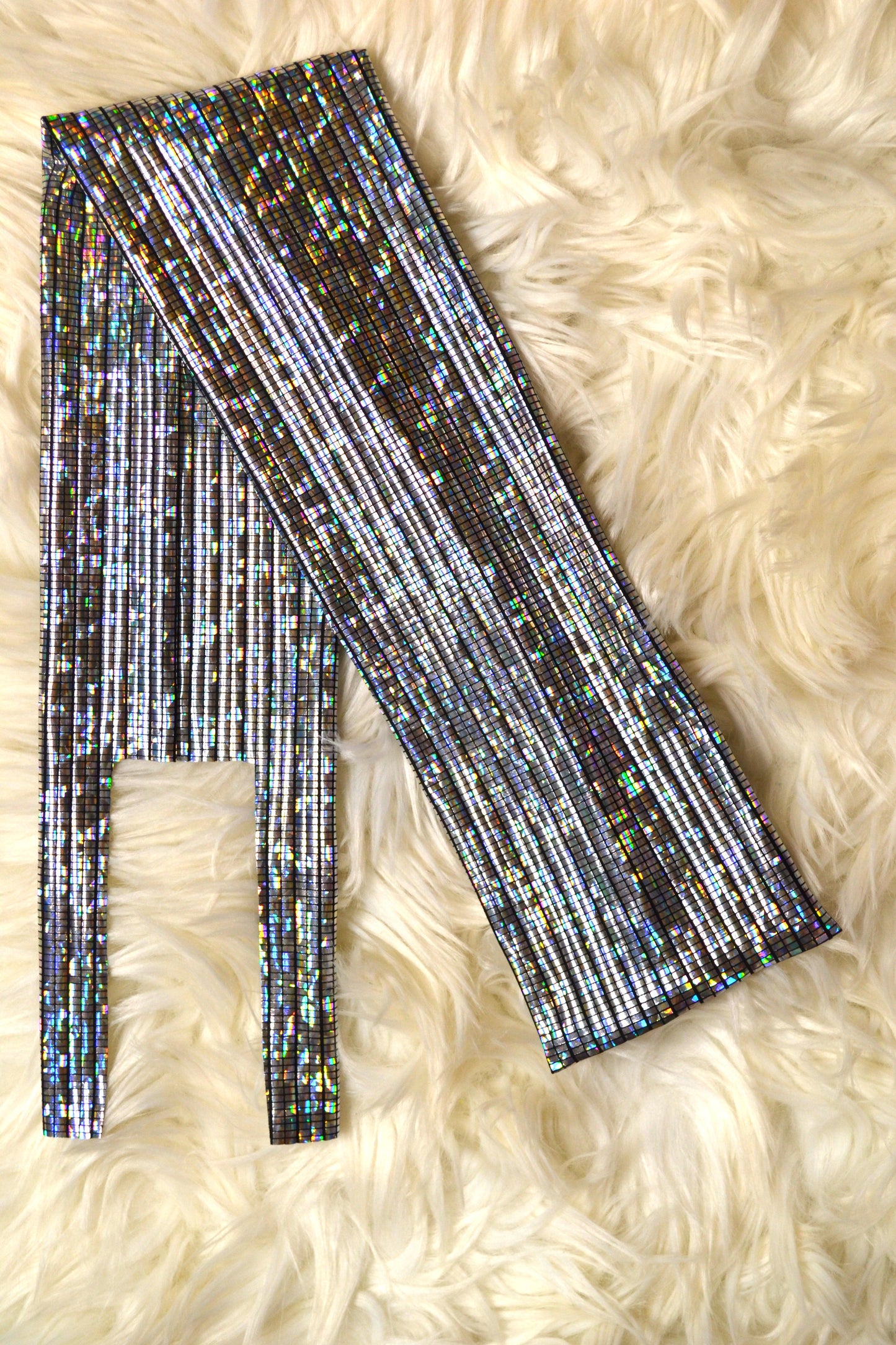 Silver Holographic Tail Bag