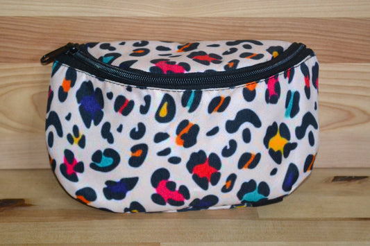 Colorful Cheetah Saddle Bag