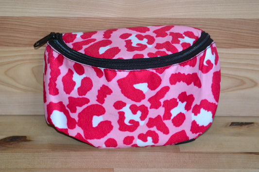 Pink Cheetah Saddle Bag