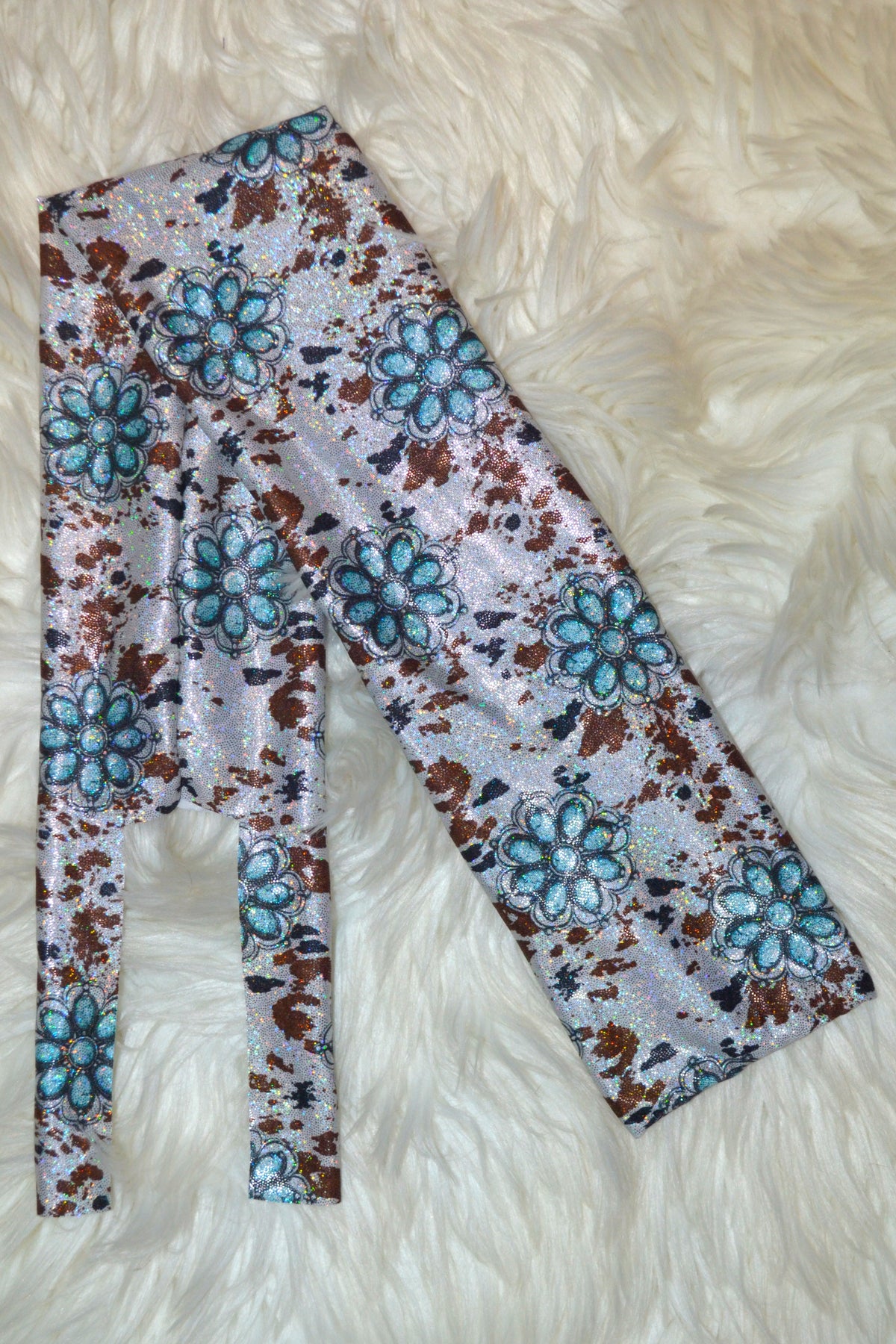 Cows and Jewels Tail Bag Holographic