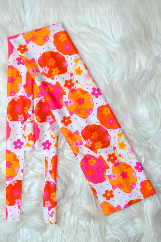 Orange Pink Shells Tail Bag
