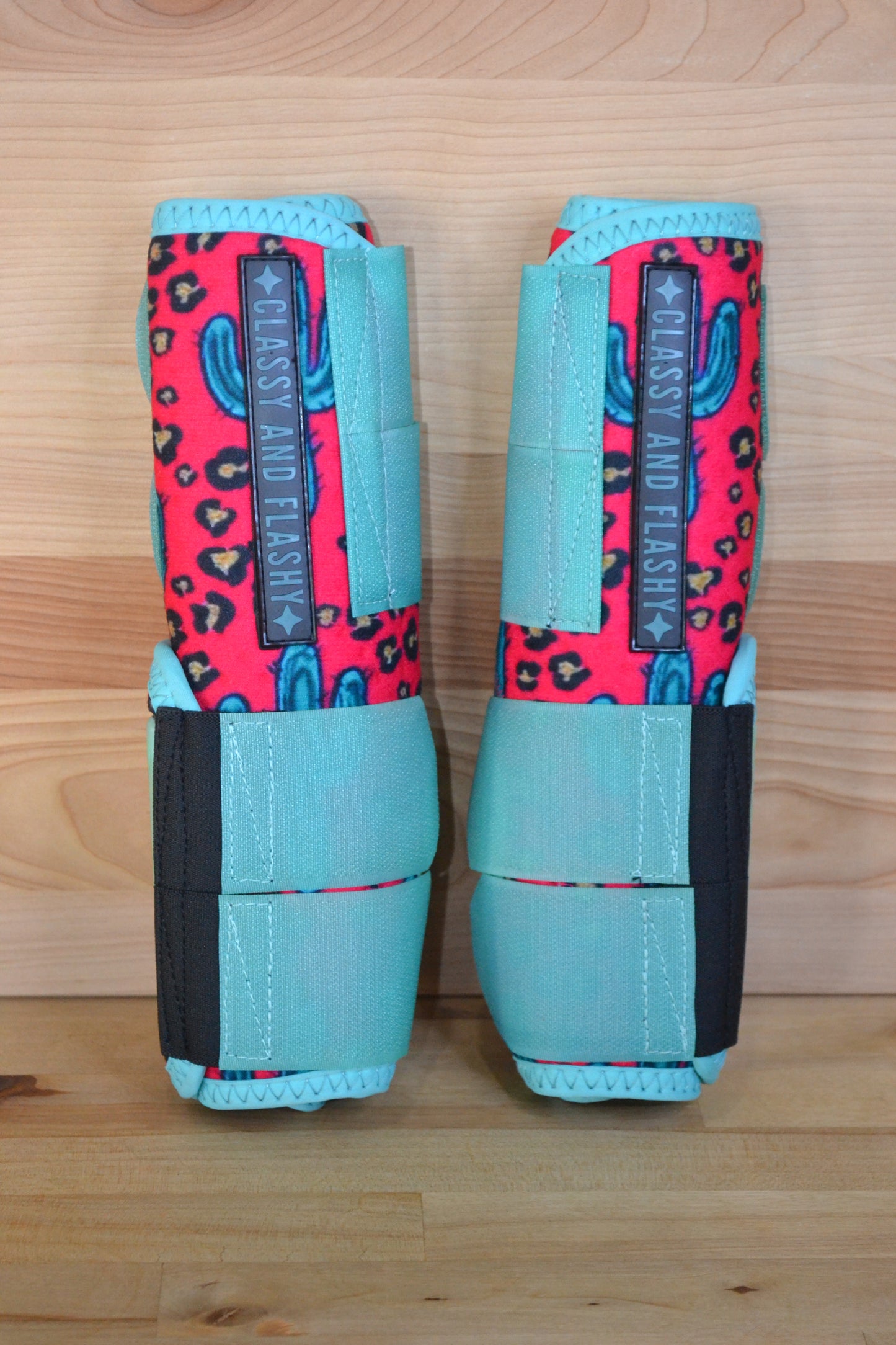 Pink Cactus Cheetah Splint Boots