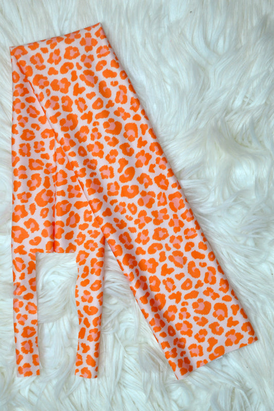 Orange Cheetah Tail Bag