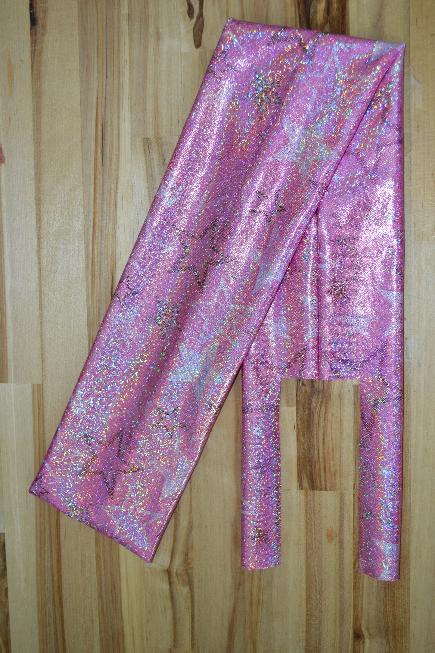 Pink Stars Tail Bag Holographic