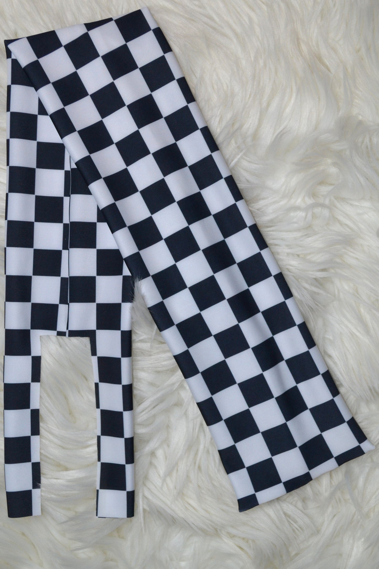 Black Checker Tail Bag