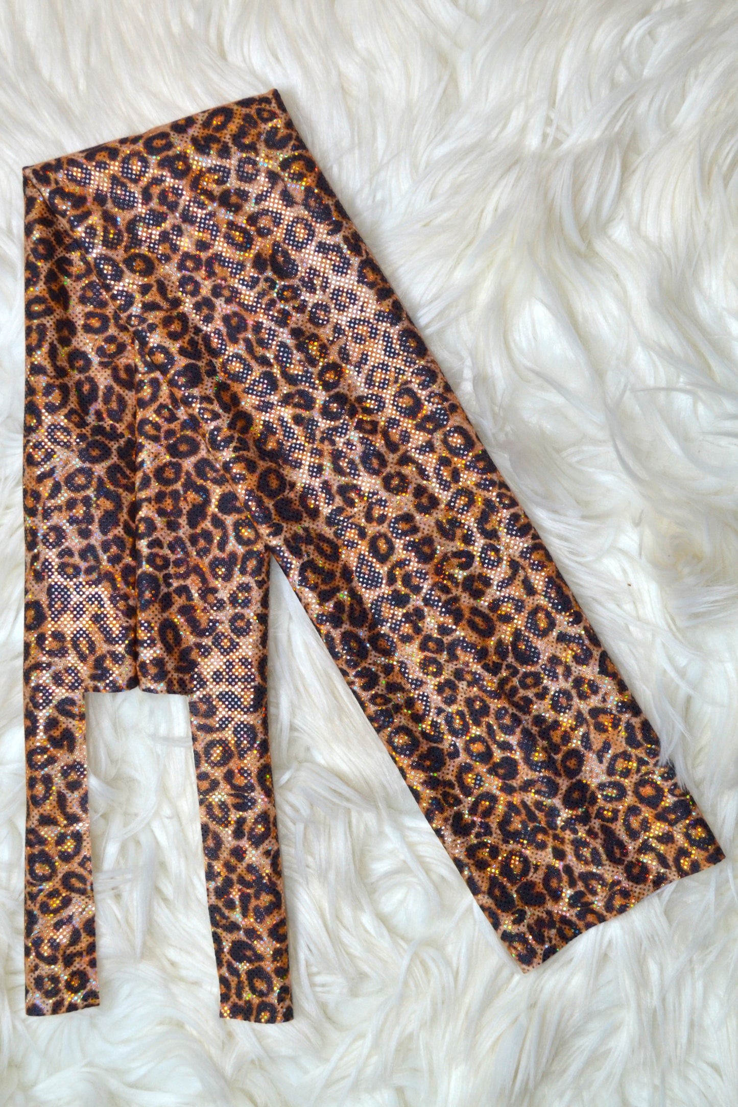 Natural Cheetah Tail Bag Holographic