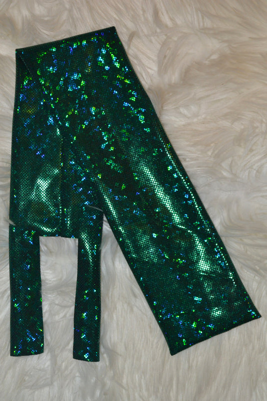 Dark Green Tail Bag Holographic