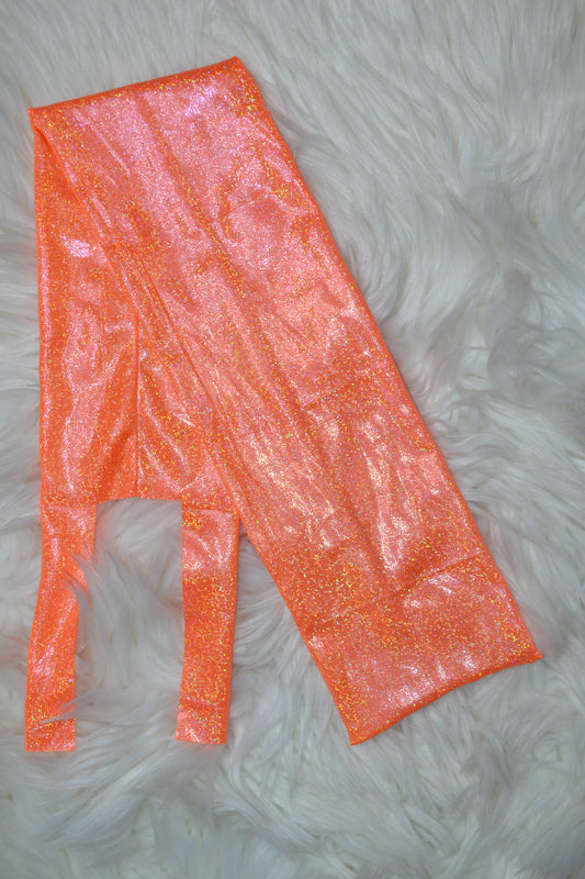 Orange Holographic Tail Bag