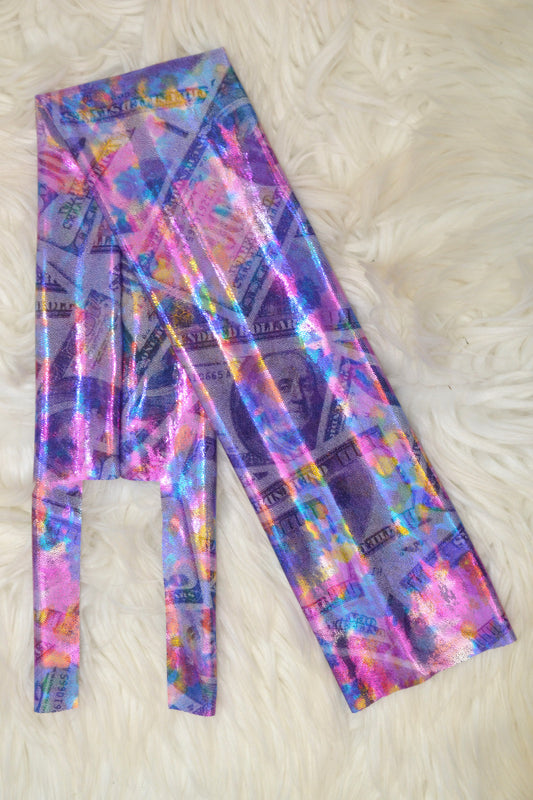 Purple Money Tail Bag Holographic