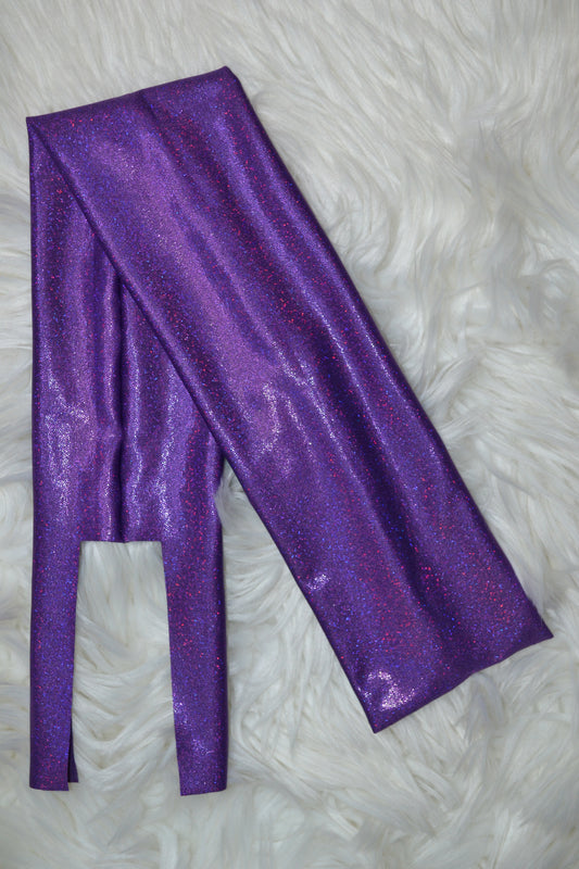 Dark Purple Holographic Tail Bag