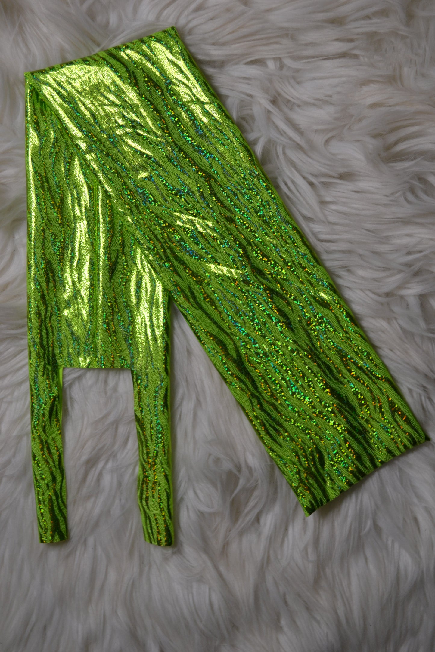 Green Flames Tail Bag Sparkle Shimmer