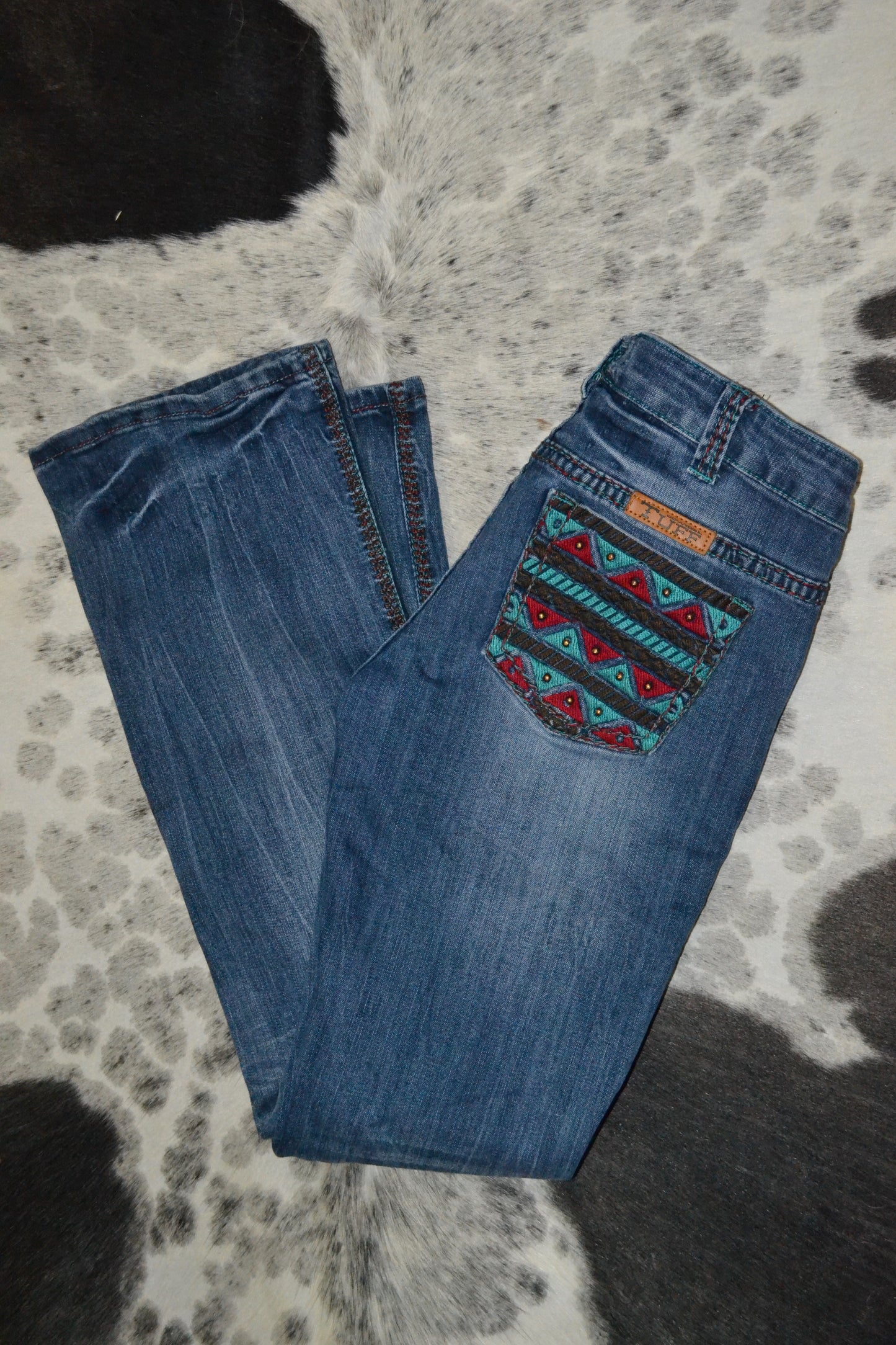 Cowgirl Tuff Jeans Size 28 with 33 Inseam