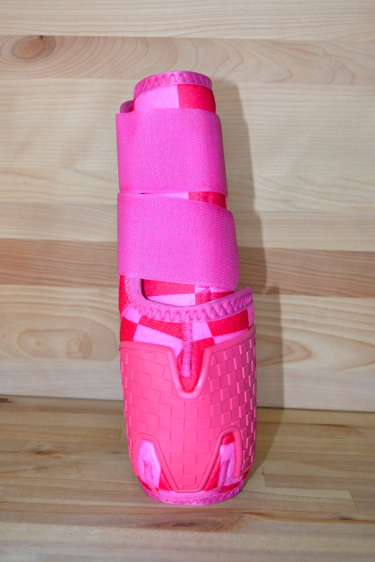 Pink Checker Splint Boots