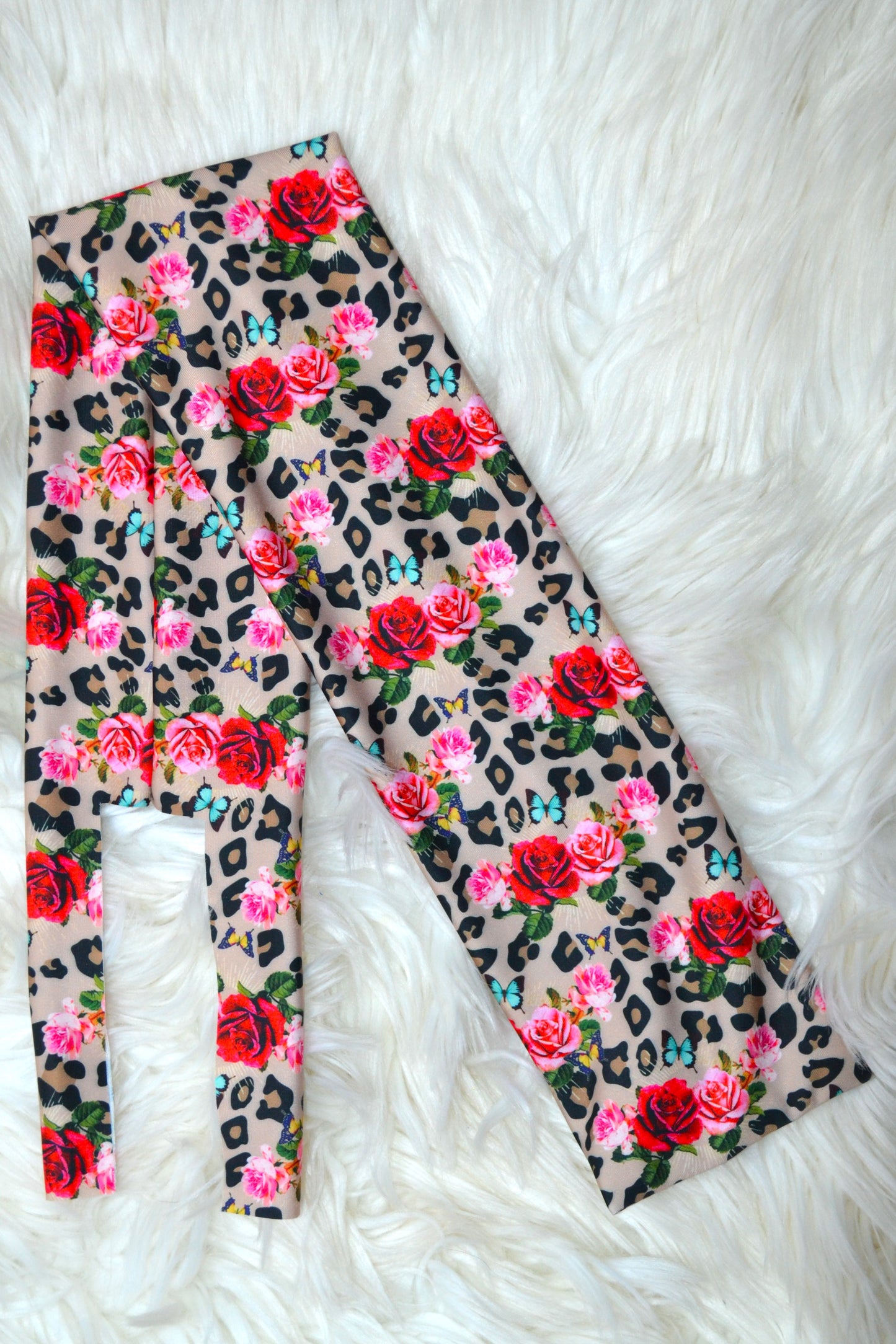Roses and Cheetah Tail Bag