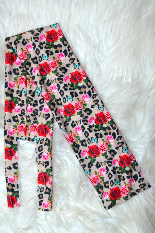 Roses and Cheetah Tail Bag