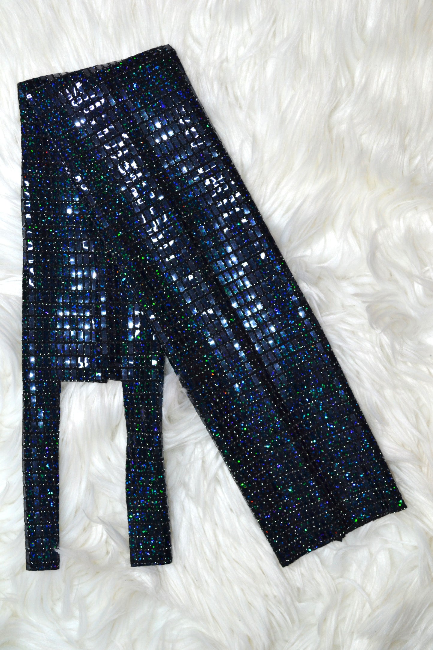 Blue Disco Party Tail Bag Holographic