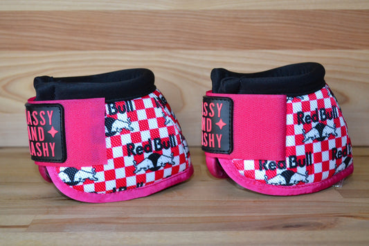 White Pink Checker Energy Bell Boots