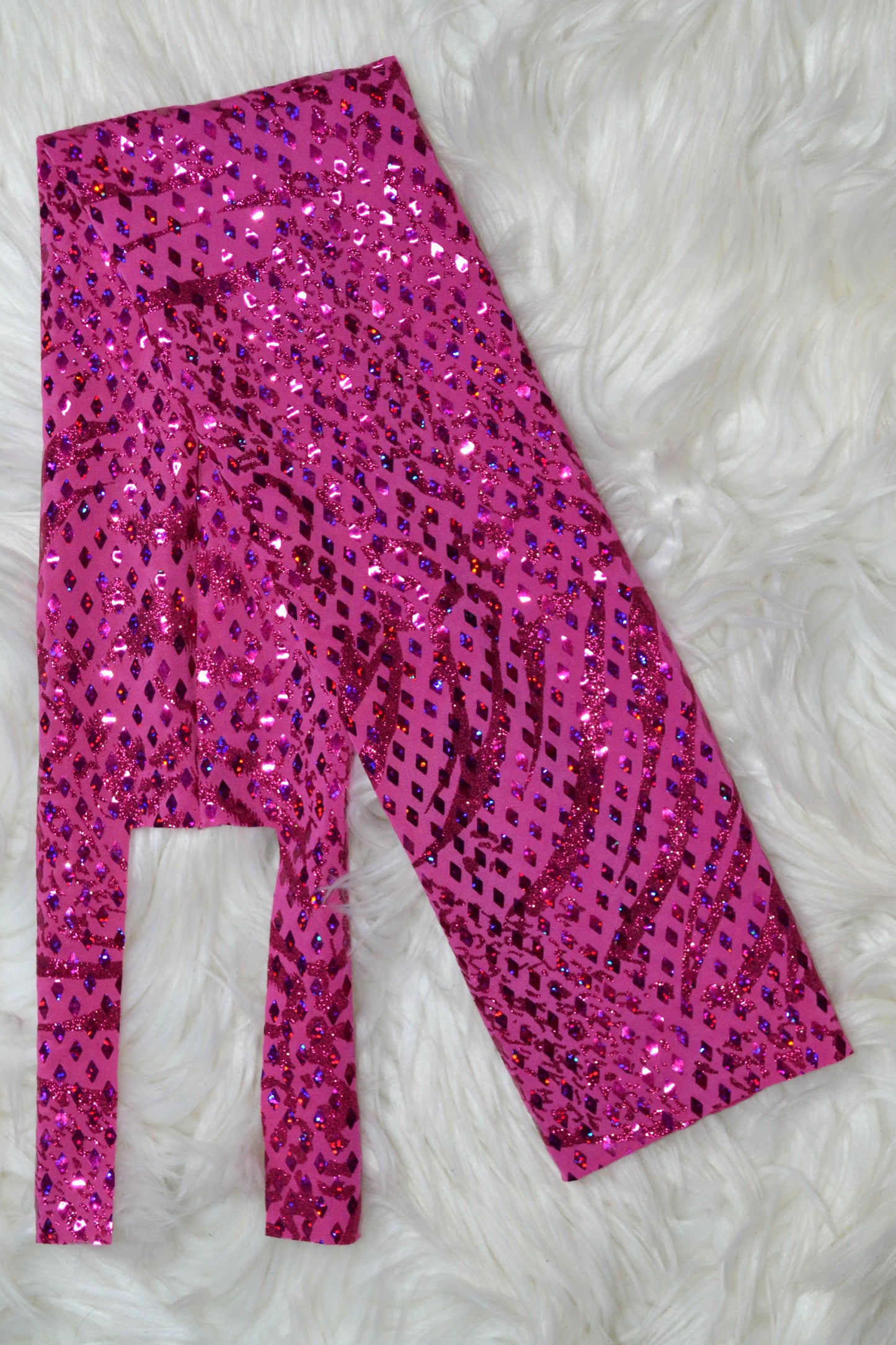 Hot Pink Glitter Tail Bag Holographic