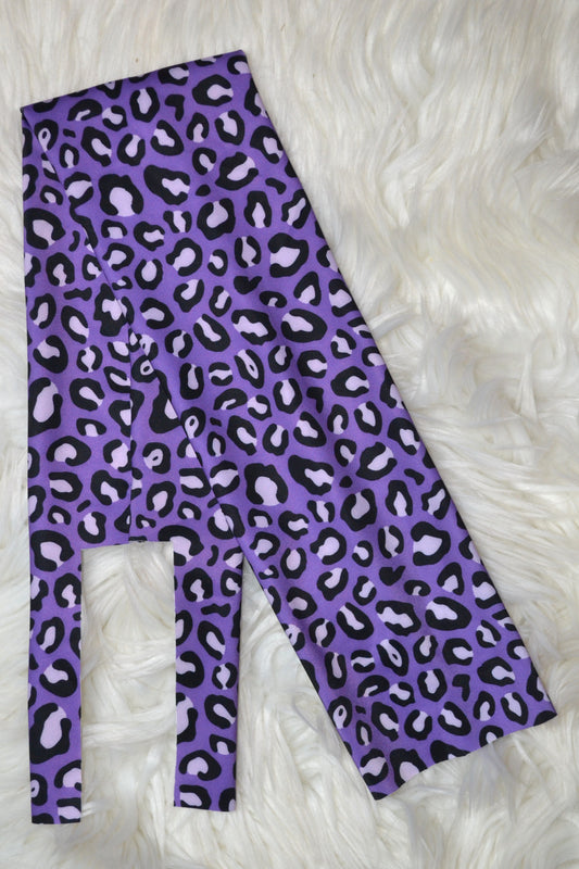 Purple Cheetah Tail Bag