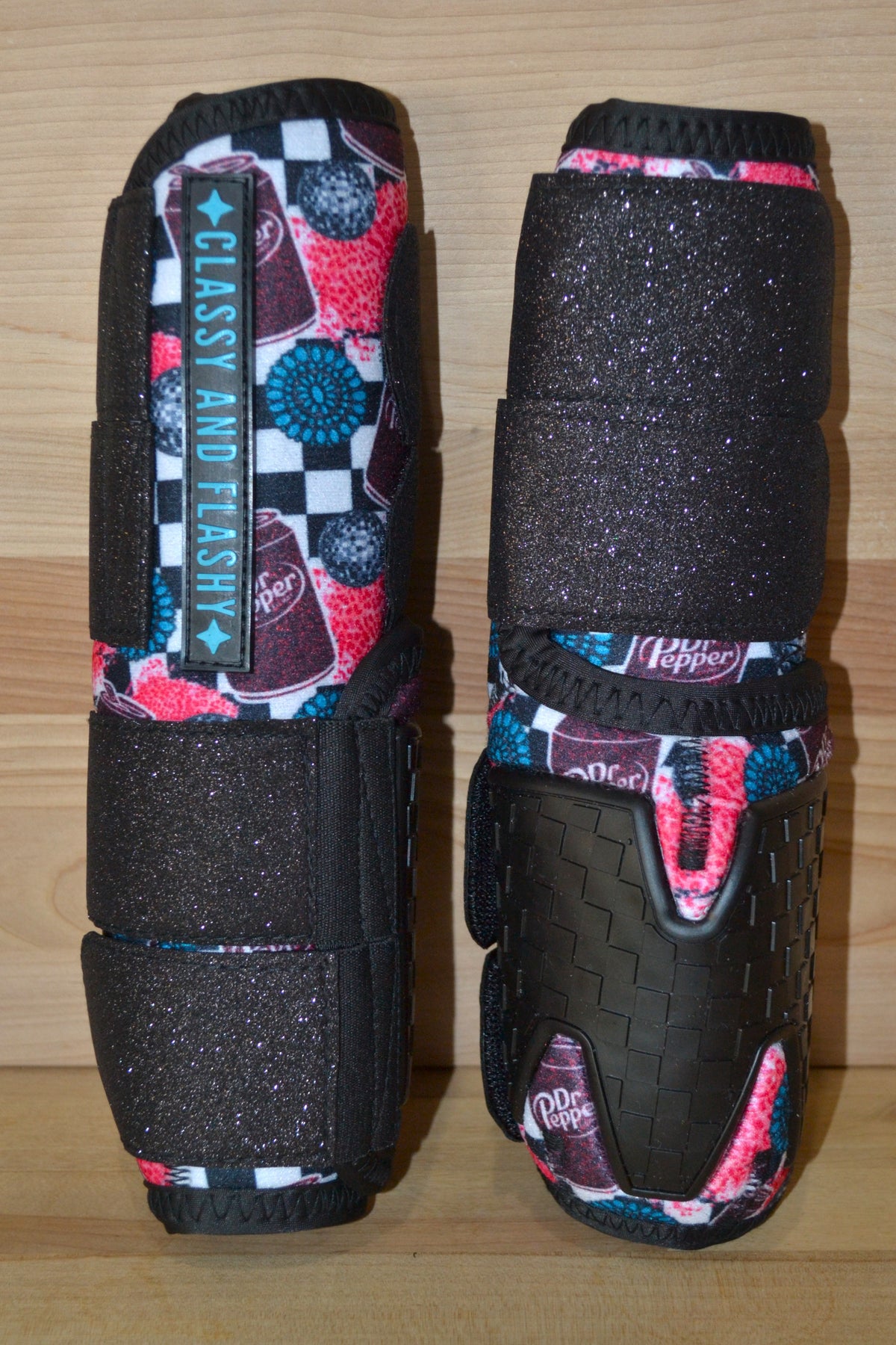 Western Doctor with Black Sparkle Straps Sport Boots