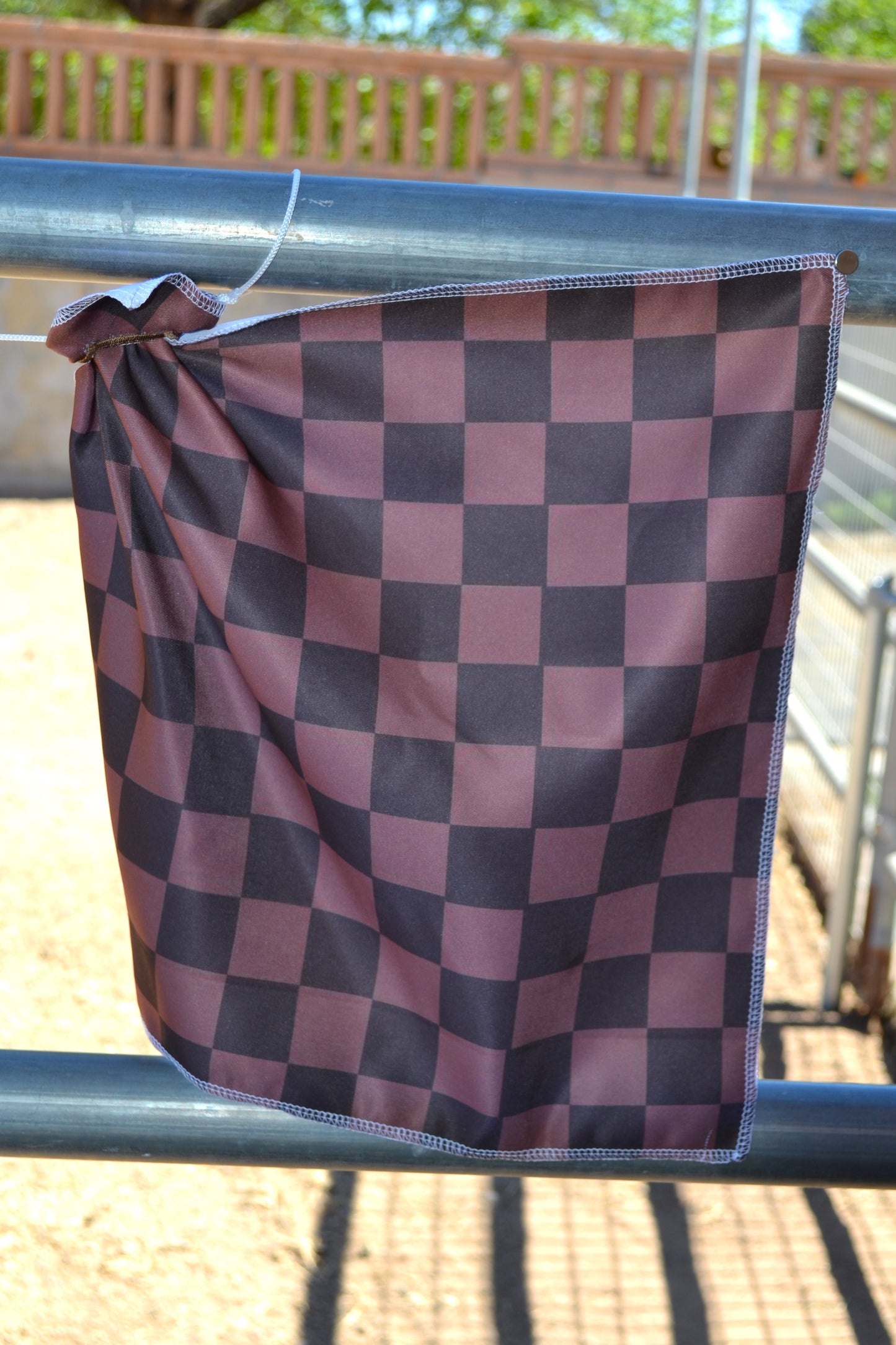 Brown Checker Breakaway Flag