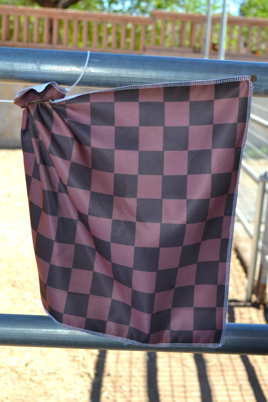 Brown Checker Breakaway Flag
