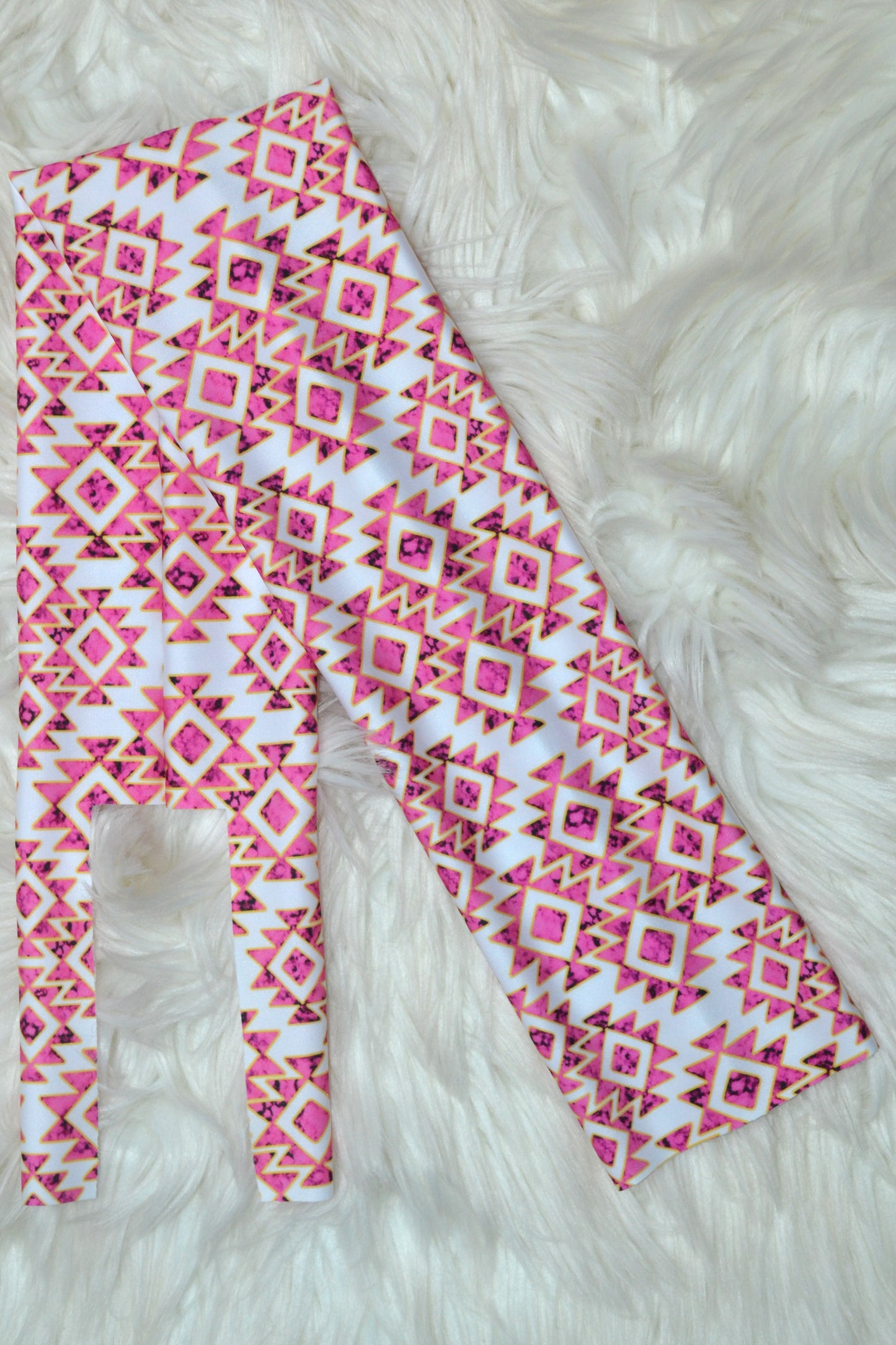 Pink Marble Aztec Tail Bag