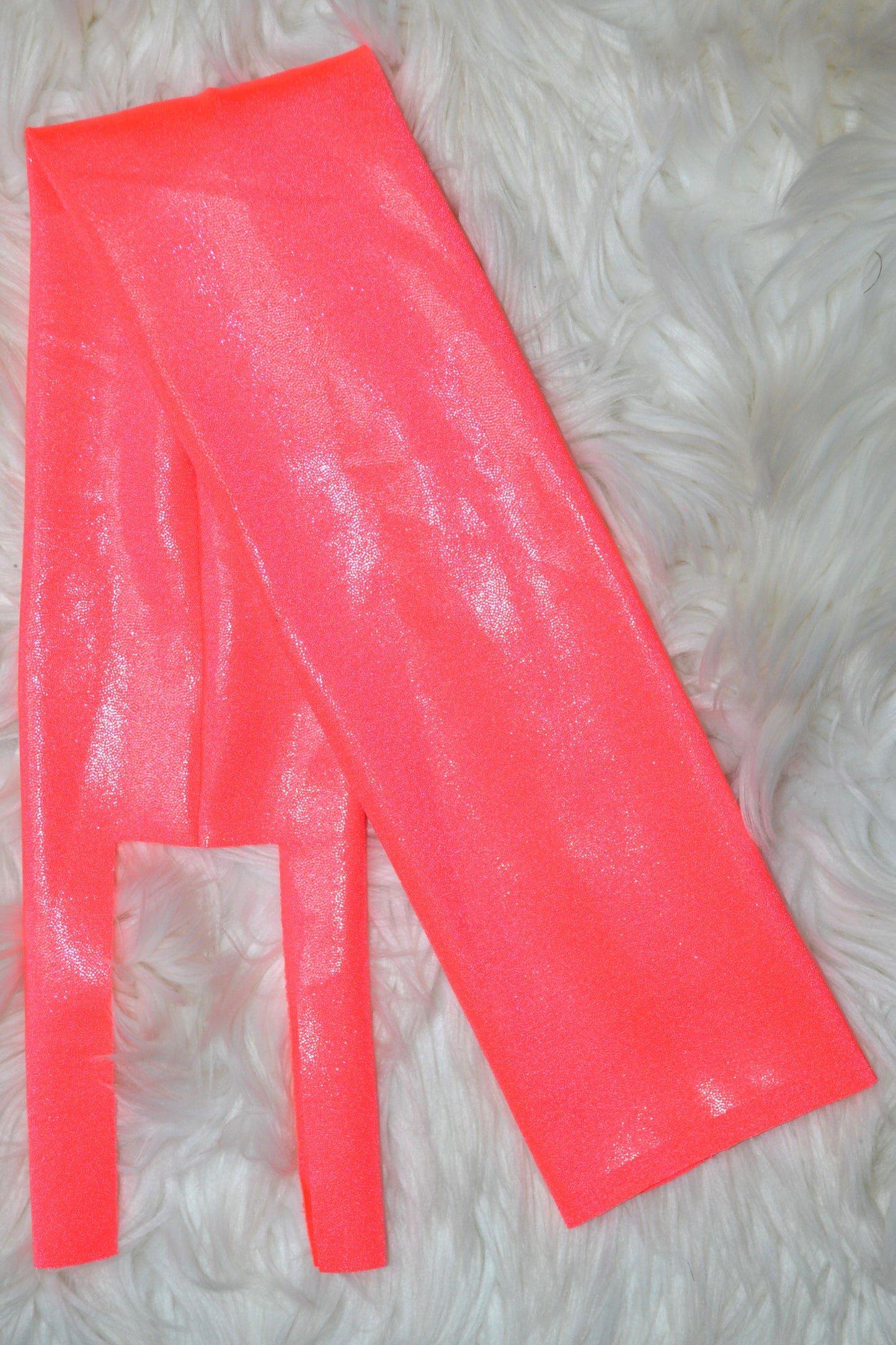 Neon Coral Holographic Tail Bag