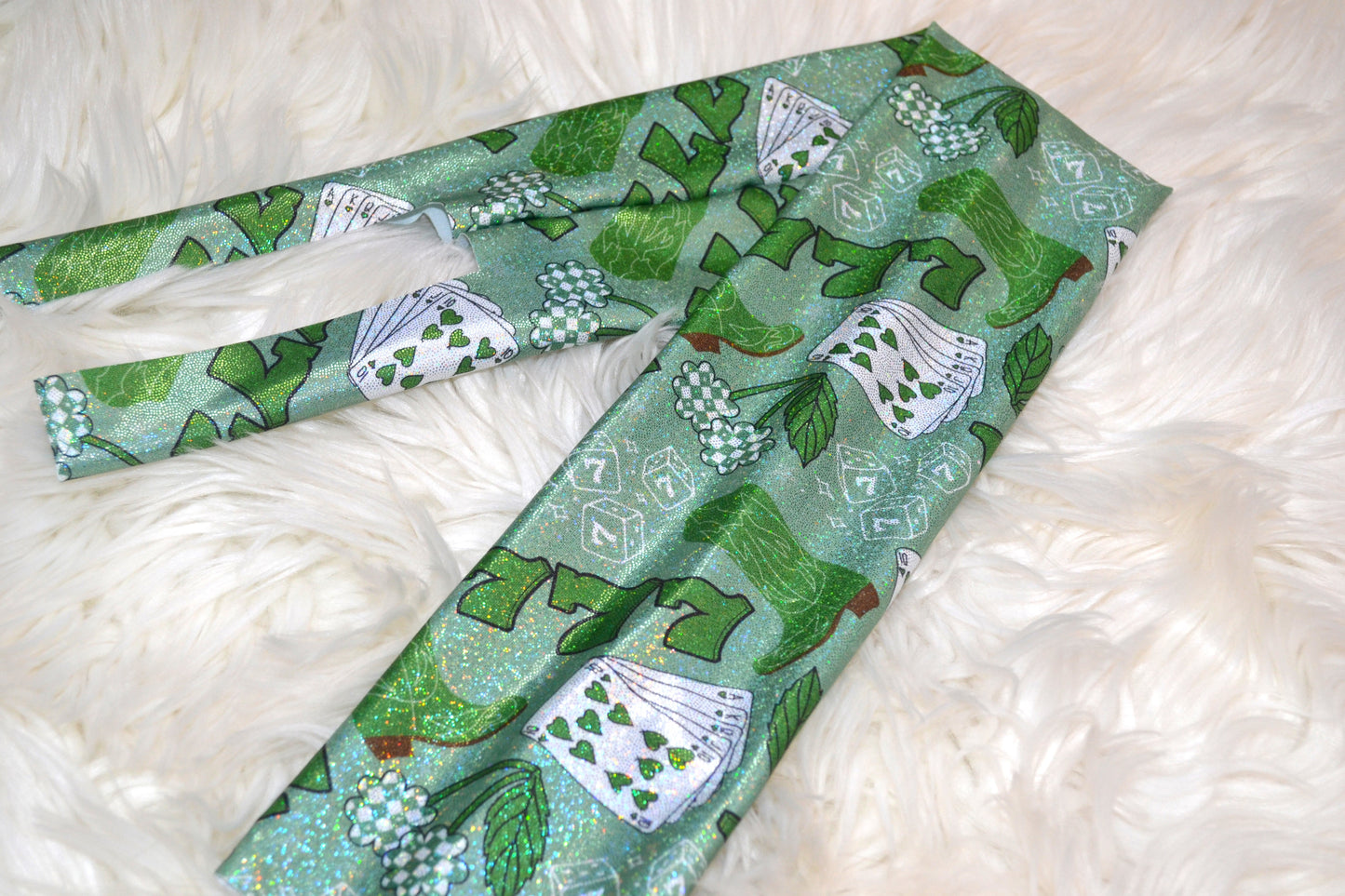 777 Western Green Lucky Tail Bag Holographic