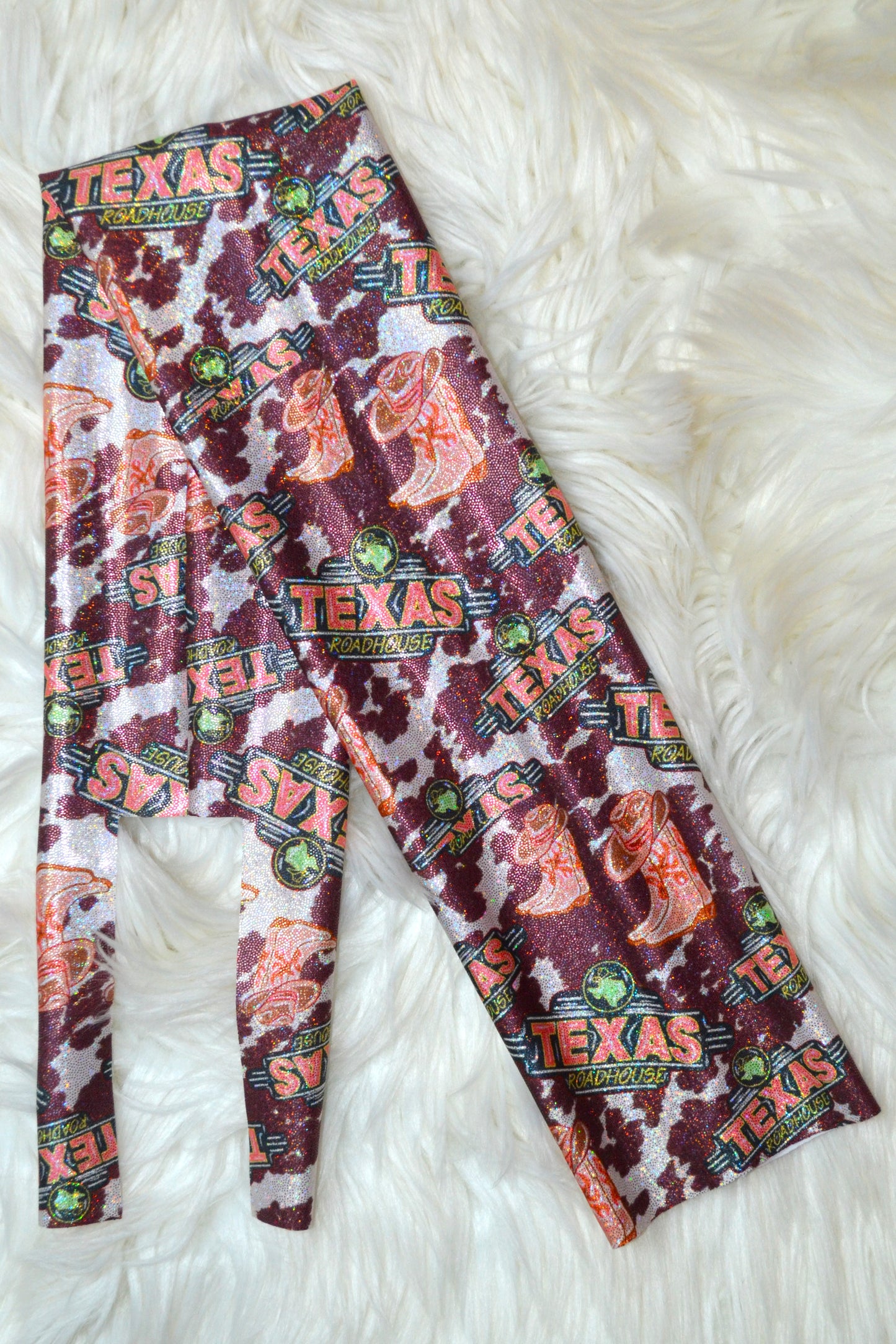 Cow and Boots Tail Bag Holographic