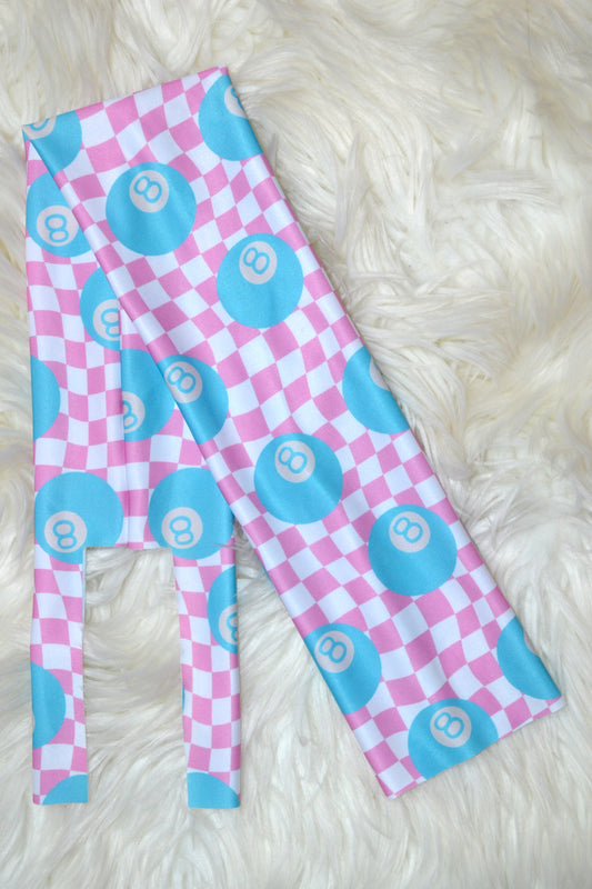 Pink and Blue 8 Ball Tail Bag