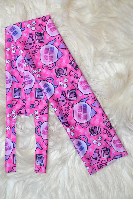 Pink Spill the Tea Tail Bag