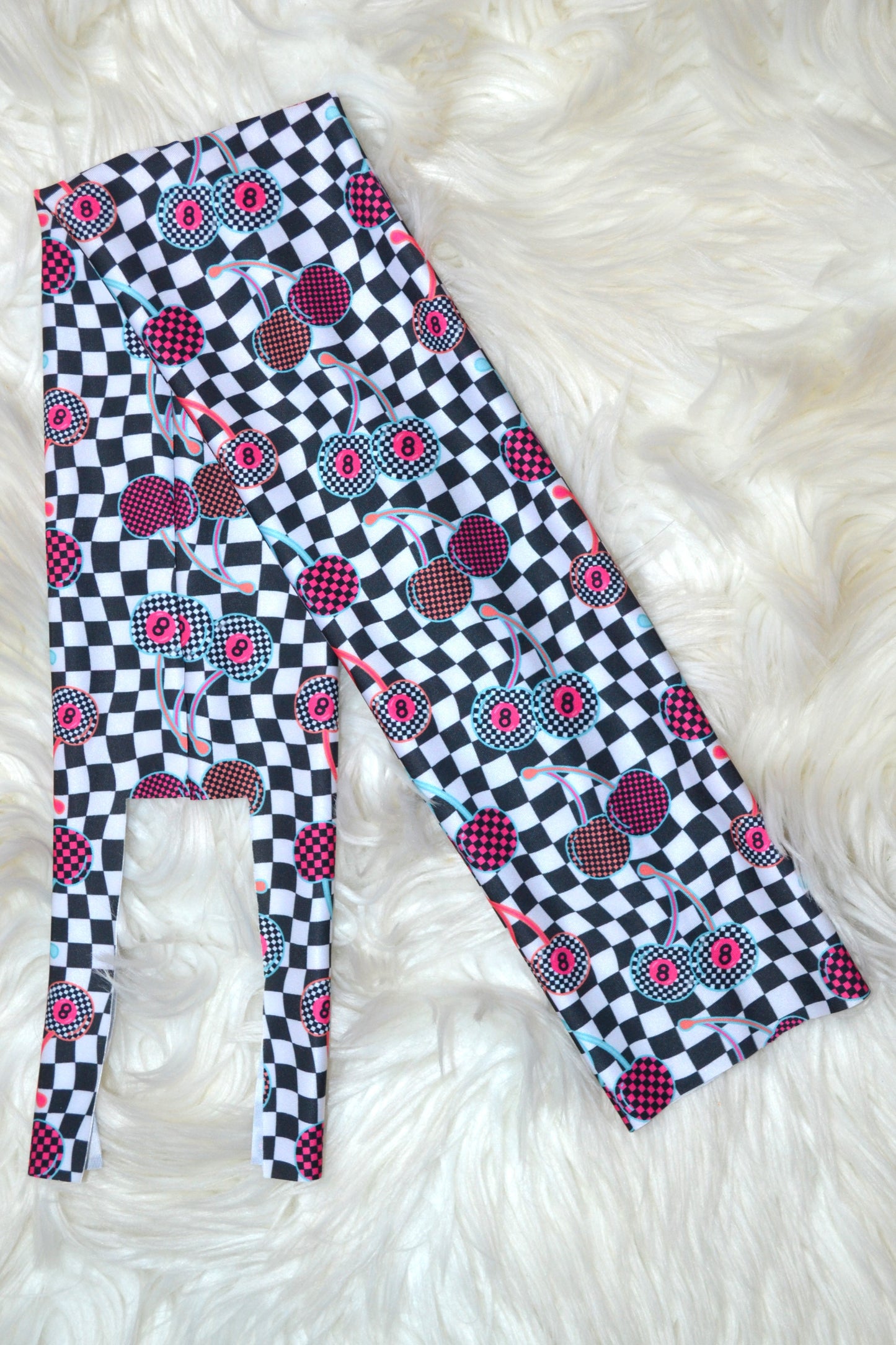 Checker 8 Ball Cherry Tail Bag