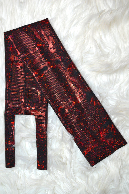 Burgundy  Maroon Shimmer Tail Bag