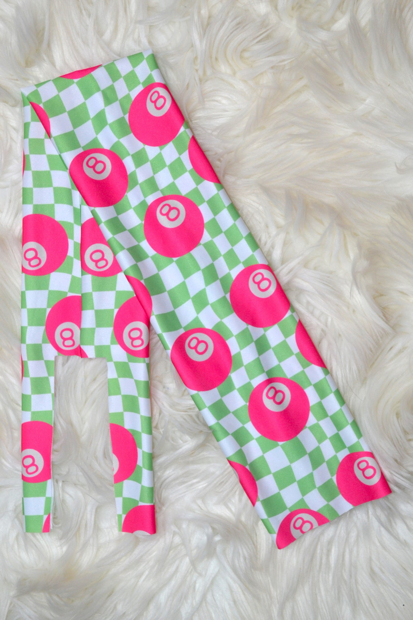 Pink and Green 8 Ball Tail Bag