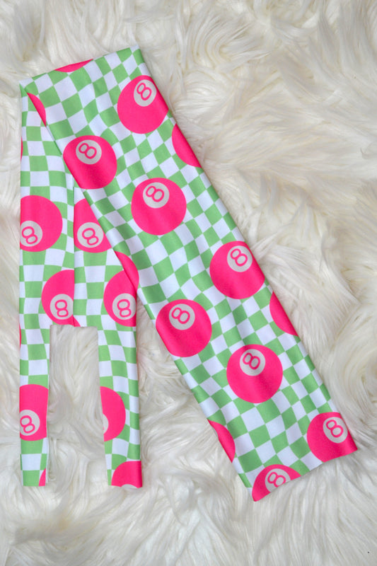 Pink and Green 8 Ball Tail Bag