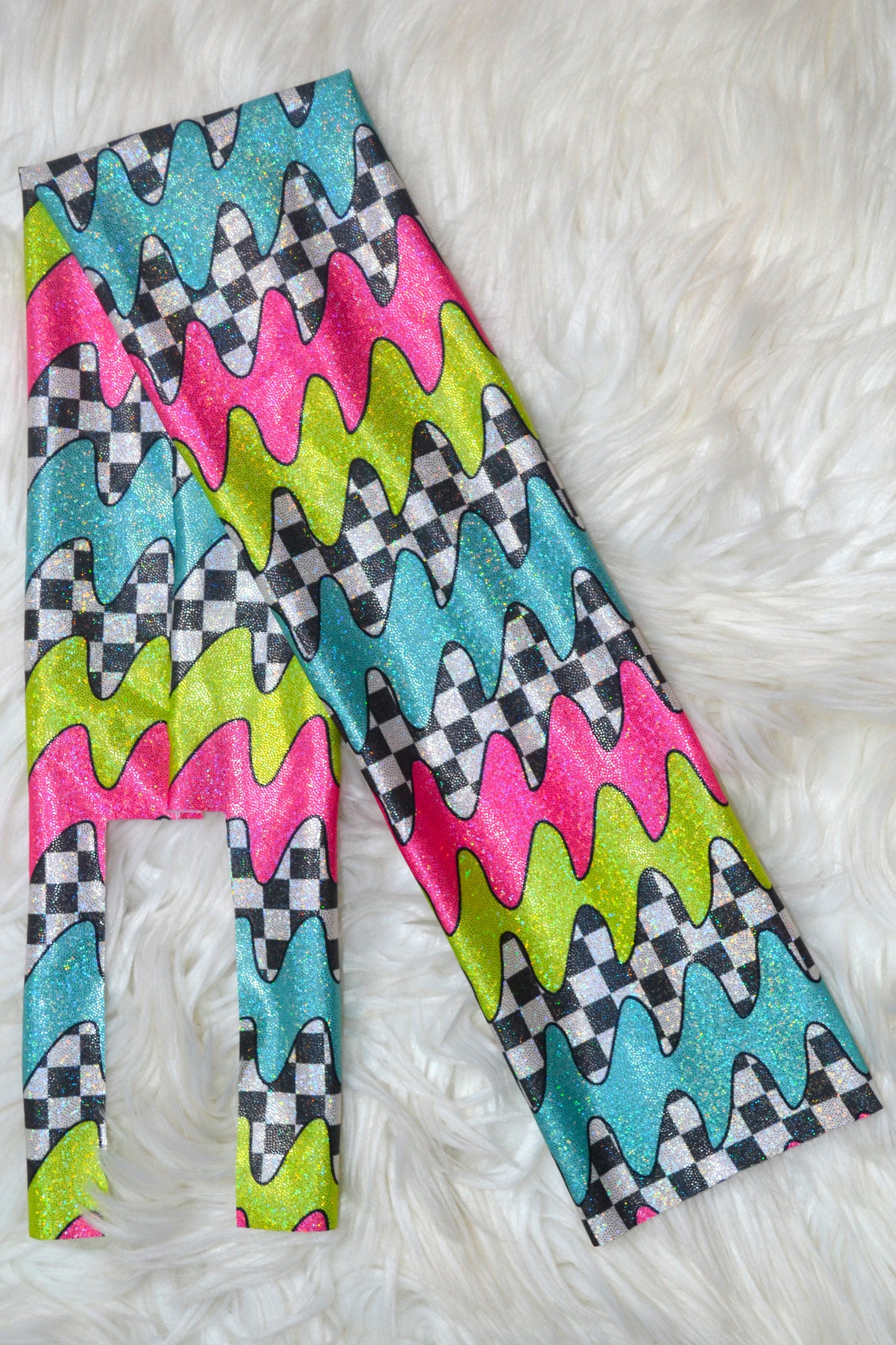 Groovy Retro Swirl Tail Bag Holographic