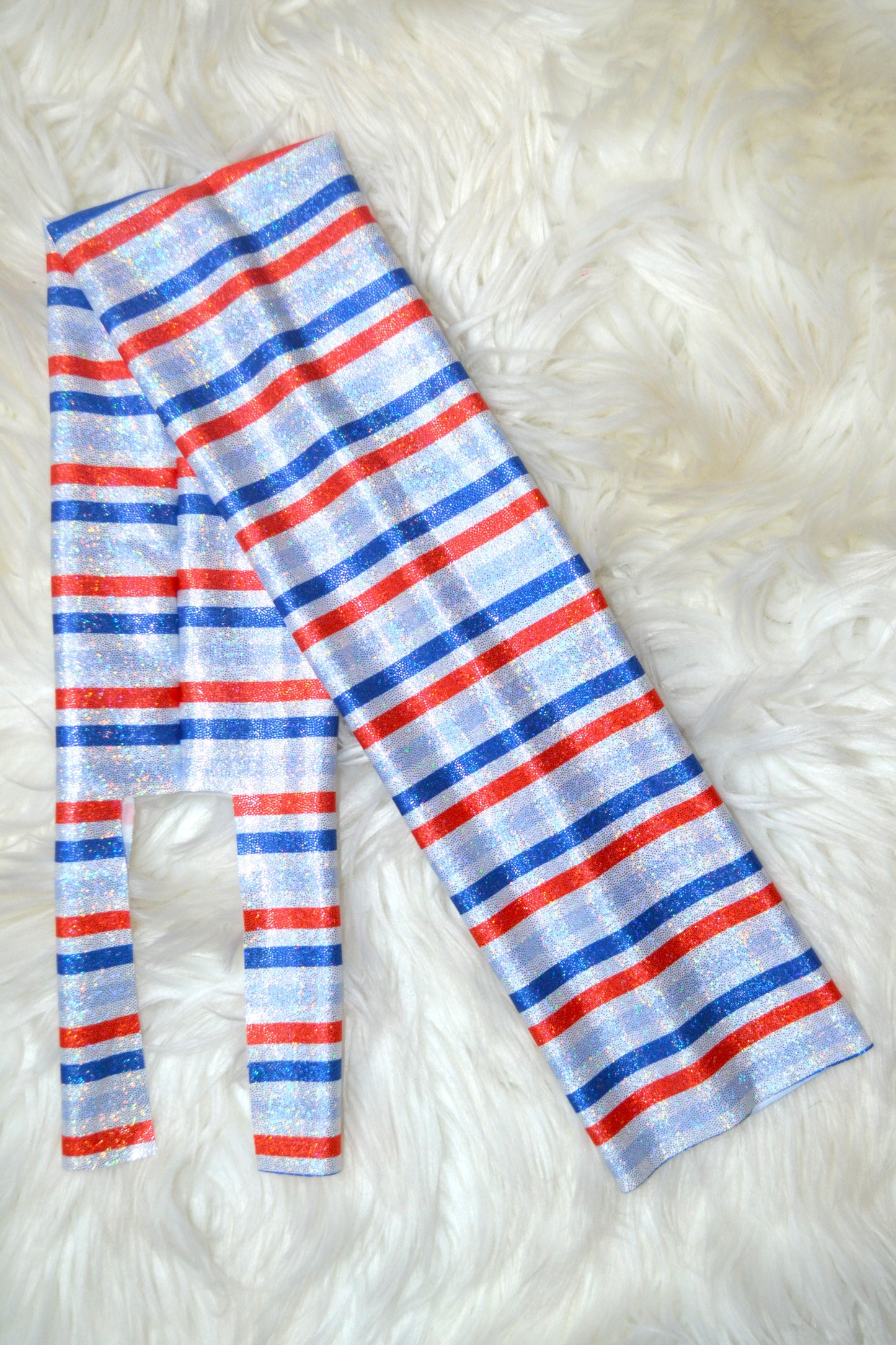 Patriotic Stripes Tail Bag Holographic