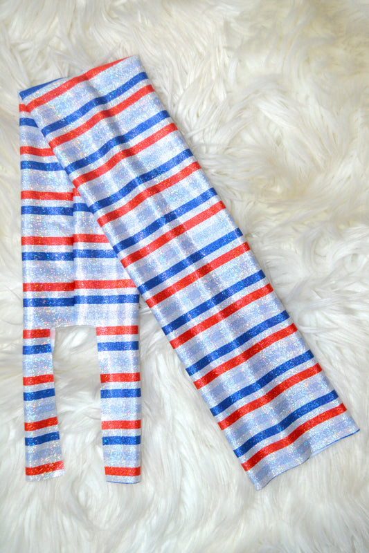 Patriotic Stripes Tail Bag Holographic