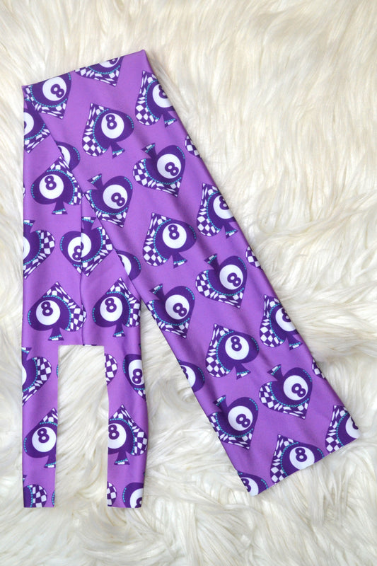 Purple 8 Ball Spades Tail Bag
