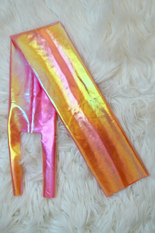 Orange Pink Color Shift Tail Bag Iridescent