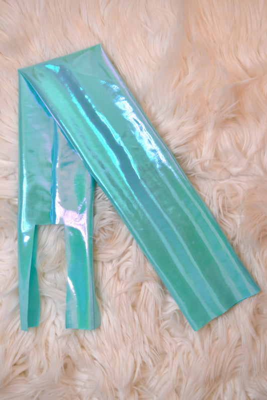 Mint Teal Tail Bag Iridescent