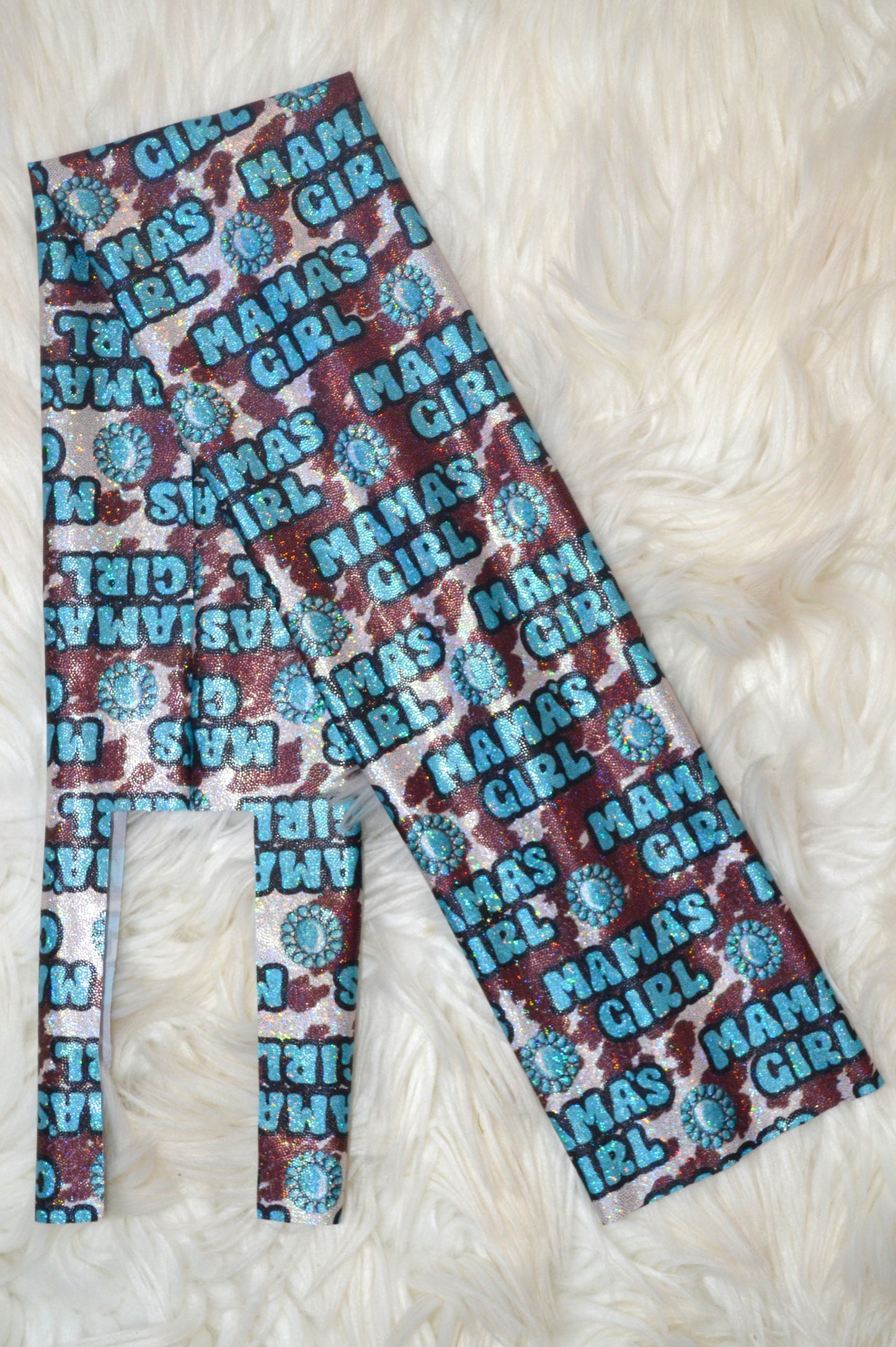 Western Mama's Girl Tail Bag Holographic